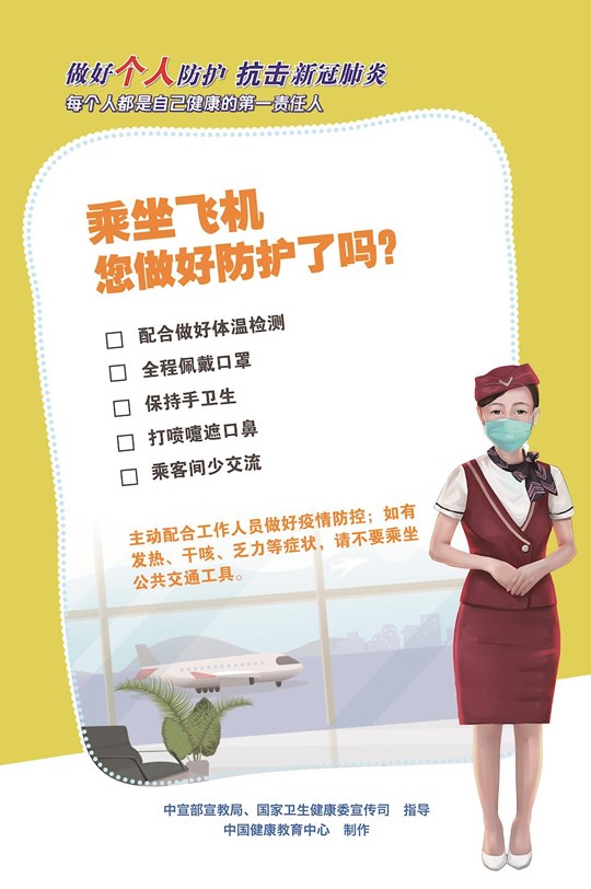 乘坐飛機您做好個人防護了嗎？