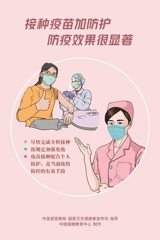 新冠肺炎疫情防控和疫苗接種宣傳海報6