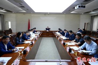 市政府黨組（擴(kuò)大）會議召開