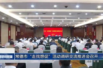常德市“走找想促”活動調研交流推進會召開