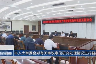 市人大常委會對有關審議意見研究處理情況進行督辦