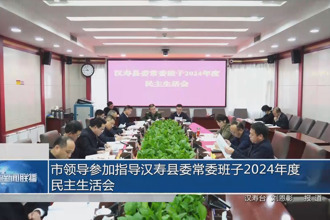 市領(lǐng)導(dǎo)參加指導(dǎo)漢壽縣委常委班子2024年度民主生活會