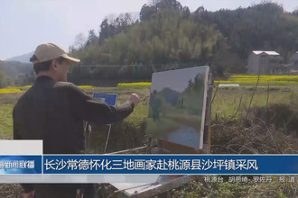 長沙常德懷化三地畫家赴桃源縣沙坪鎮(zhèn)采風(fēng)