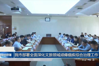 常德市部署全面深化文旅領(lǐng)域頑瘴痼疾綜合治理工作