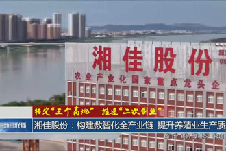湘佳股份：構(gòu)建數(shù)智化全產(chǎn)業(yè)鏈 提升養(yǎng)殖業(yè)生產(chǎn)質(zhì)效